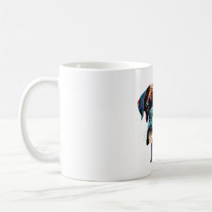 Boxer Dog Colorful Coffee Mug