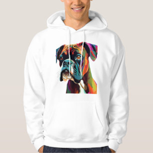 Boxer Dog Colorful Hoodie