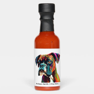 Boxer Dog Colorful Hot Sauces