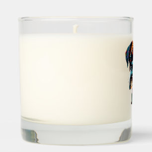 Boxer Dog Colorful Scented Candle