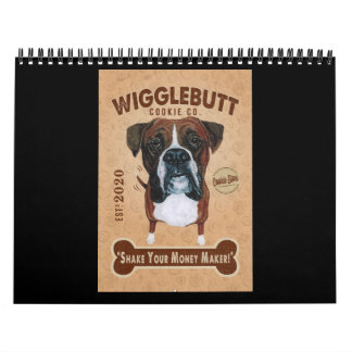 Boxer Dog Cookie Boxer Dog Lover Cute Boxer Calendar