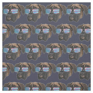 Boxer dog Custom Fabric