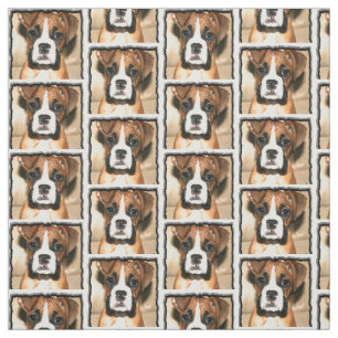 Boxer dog Custom Fabric