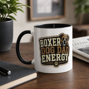 Boxer Dog Dad Energy Mug