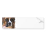 Boxer Dog Design Bumper Sticker
 Sticker