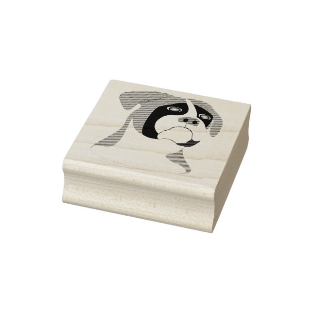 Boxer Dog Design Rubber Stamp (Stamp)