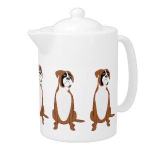 Boxer Dog Design Teapot