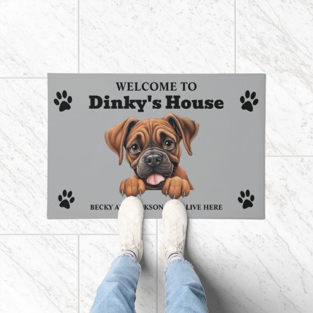 Boxer Dog Doormat (Indoor)