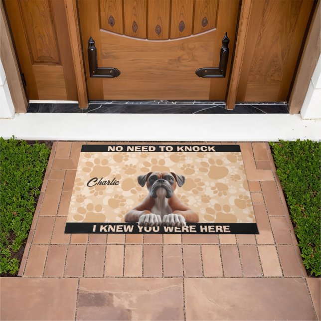 BOXER DOG DOORMAT (Outdoor)