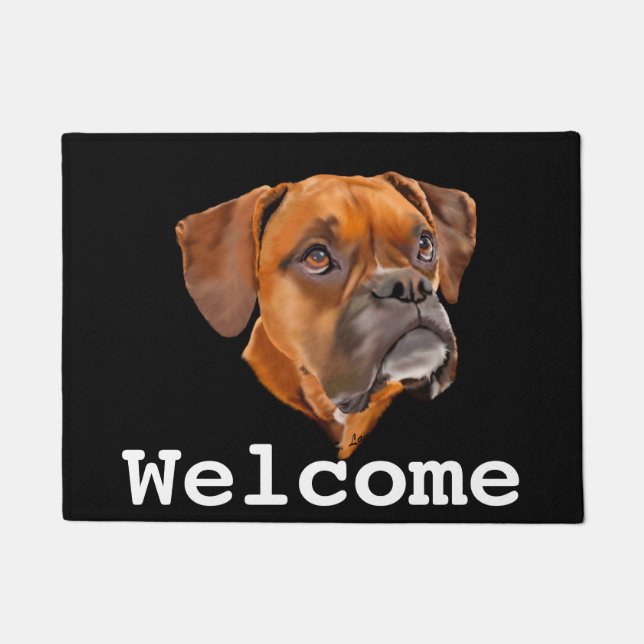 Boxer Dog Doormat (Front)