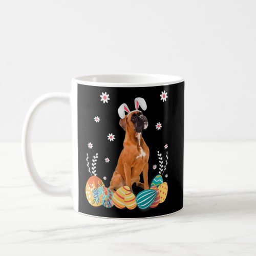 Boxer Dog Easter Bunny Dog Coffee Mug