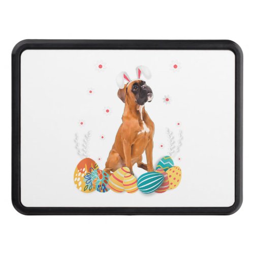 Boxer Dog Easter Bunny Shirt Dog Hitch Cover
