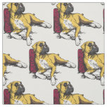 boxer dog fabric