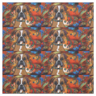 Boxer Dog Fabric
