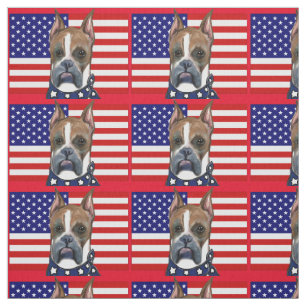 BOXER DOG FABRIC