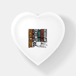 Boxer Dog Family Freedom Vintage Shirt Design_1 Paperweight
