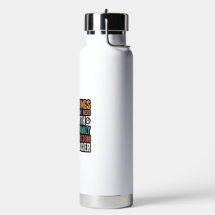 Boxer Dog Family Freedom Vintage Shirt Design_1 Water Bottle