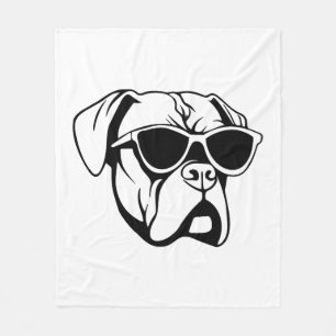 Boxer Dog Fleece Blanket