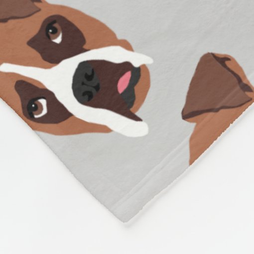 Boxer Dog Fleece Blanket, Small Zazzle