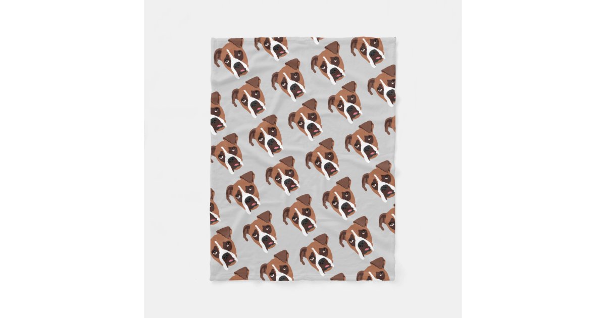 Boxer Dog Fleece Blanket, Small Zazzle