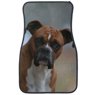 Boxer dog Front Car Mat Set