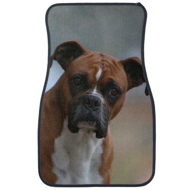 Boxer dog Front Car Mat Set (Front)