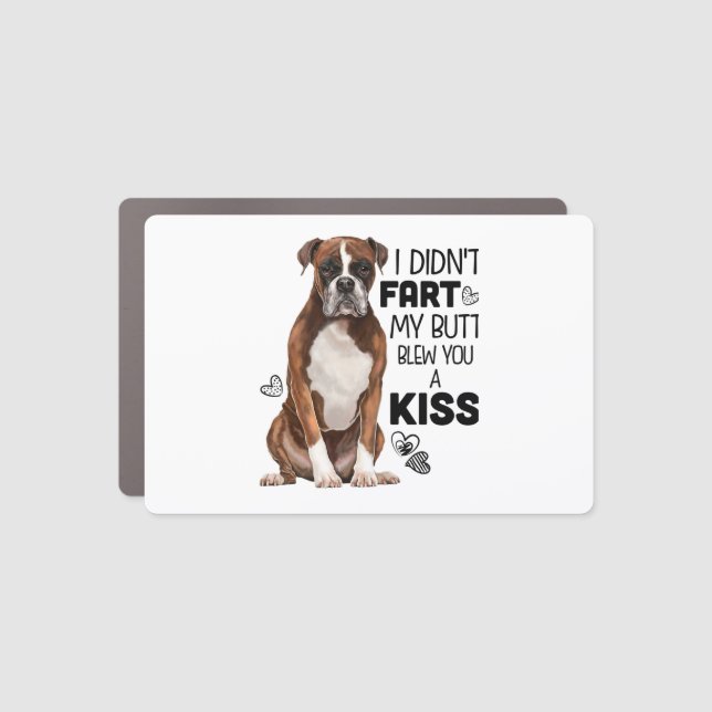 Boxer Dog gifts Car Magnet (Front)