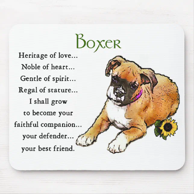 Boxer Dog Gifts Mouse Pad Zazzle