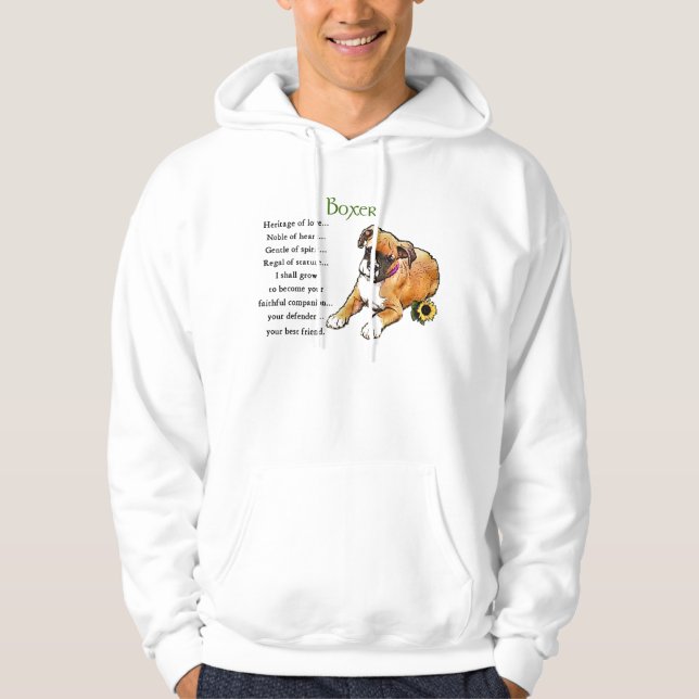 Boxer Dog Gifts Sweatshirt Hoodie (Front)