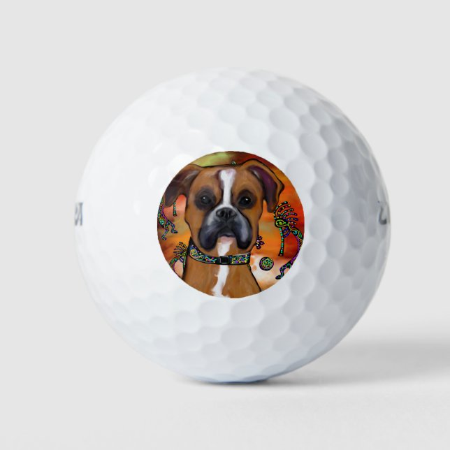 BOXER DOG GOLF BALLS (Front)