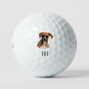 Boxer Dog Golf Balls