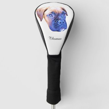 Boxer Dog Golf Head Cover by ritmoboxer at Zazzle