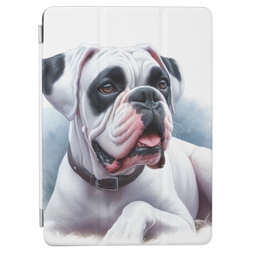 Boxer Dog Graceful Guardian  in Watercolor iPad Air Cover