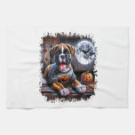 Boxer Dog Halloween Kitchen Towel