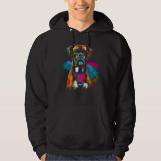 Boxer Dog Hiking Hoodie