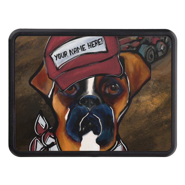 Boxer Dog Hitch Cover (Front)