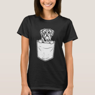 Boxer dog in pocket art T-Shirt