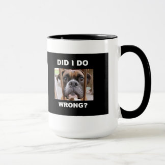 Boxer Dog In Trouble Mug