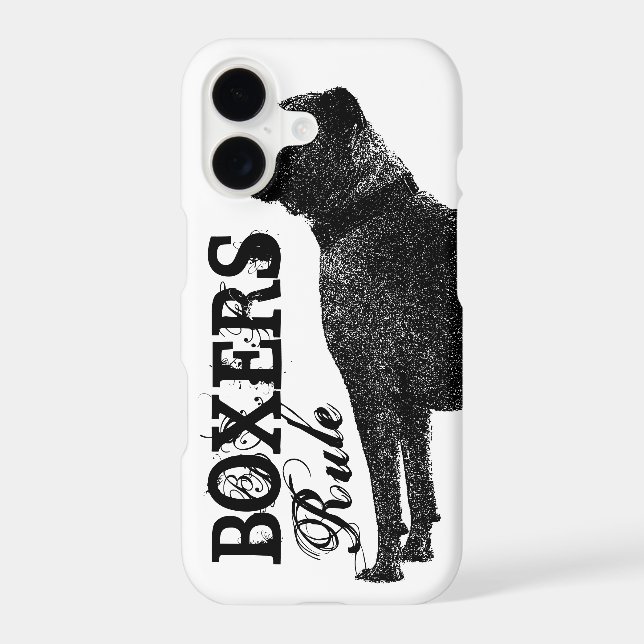 Boxer dog iPhone case (Back)