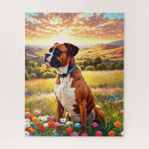 Boxer dog jigsaw puzzle