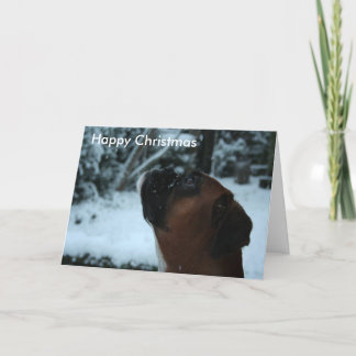 Boxer dog jolie Christmas Card