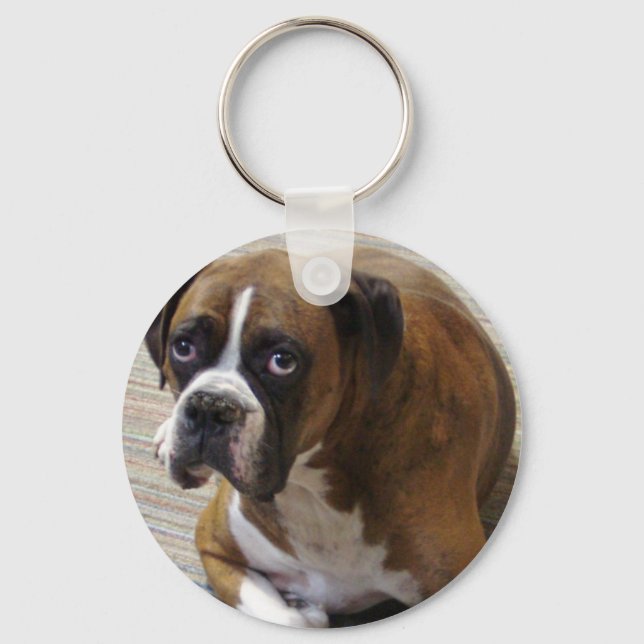 Boxer Dog Keychain (Front)