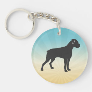 Boxer Dog Keychain