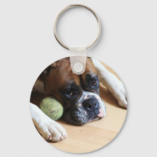 Boxer dog Keychain