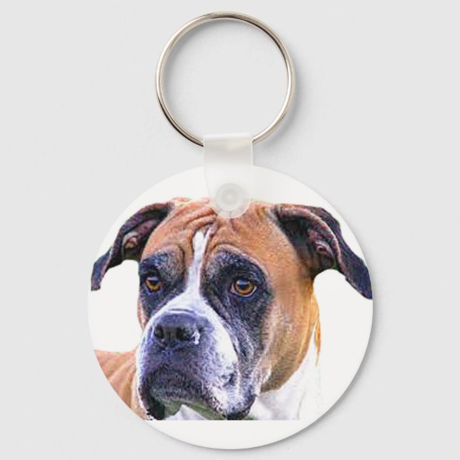 Boxer dog keychain (Front)