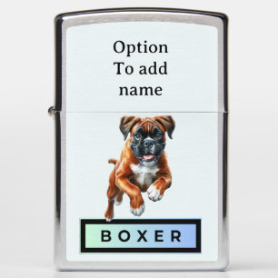 Boxer Dog - Leaps & Bounds Zippo Lighter