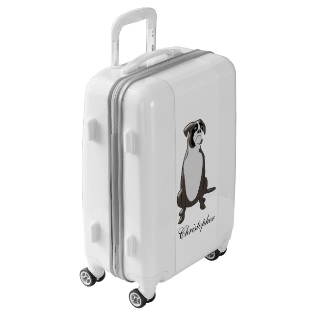Boxer Dog Luggage (Rotated Left)