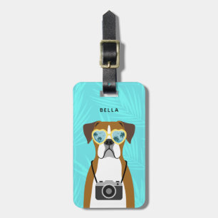 Boxer Dog Luggage Tags