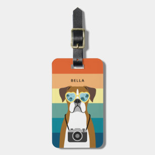 Boxer Dog Luggage Tags
