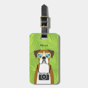 Boxer Dog Luggage Tags
